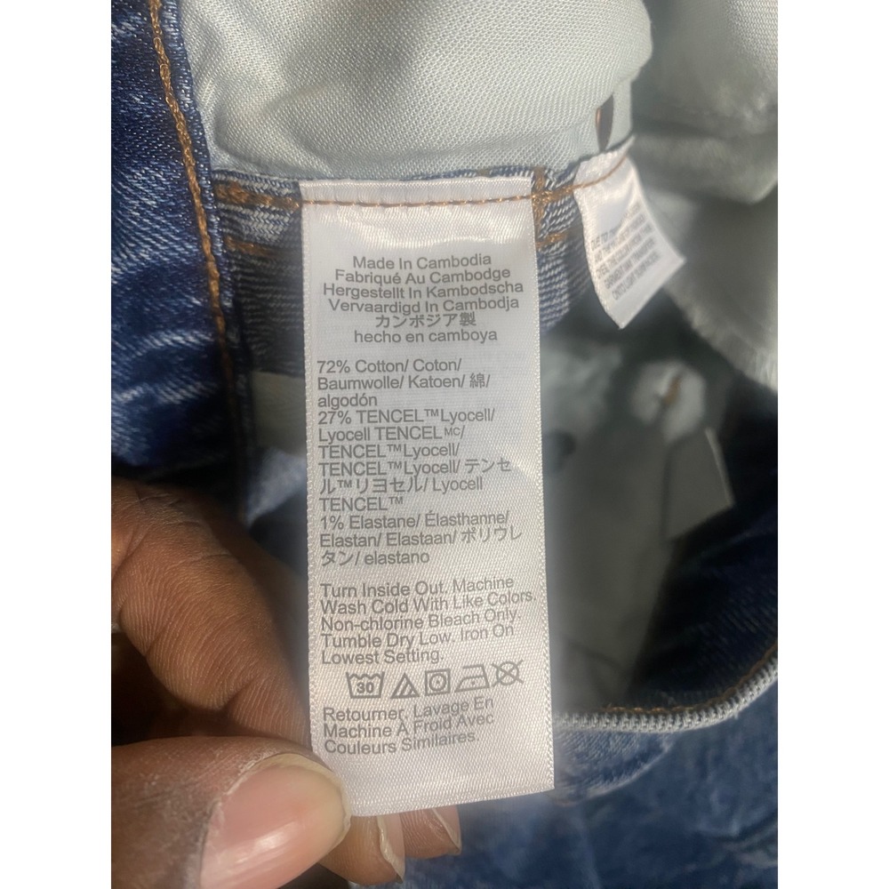 Madewell Denim Maxi Skirt Womens 30 Blue Excellent Front Slit DM9291‎ - Picture 5 of 8